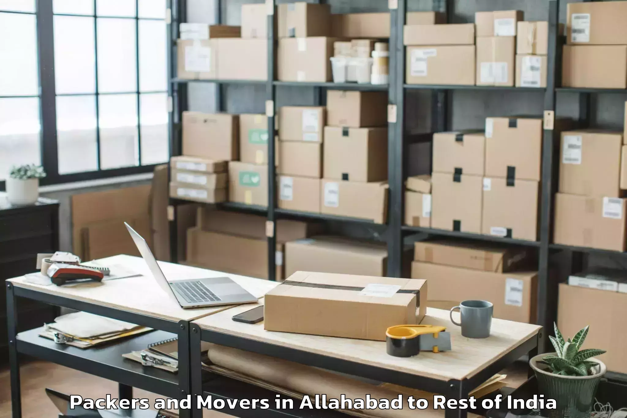 Affordable Allahabad to Dichpally Packers And Movers